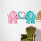 Elephants in love Wall Decal