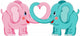 Elephants in love Wall Decal