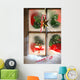 Festive Holiday Window Wall Mural