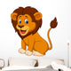 Funny Lion Wall Decal