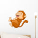 Cute Monkey Laughing Wall Decal