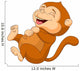 Cute Monkey Laughing Wall Decal