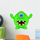 Cute Green Monster Wall Decal