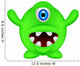 Cute Green Monster Wall Decal