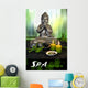 Buddha with Massage Stones Wall Decal