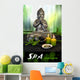 Buddha with Massage Stones Wall Decal