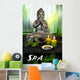 Buddha with Massage Stones Wall Decal