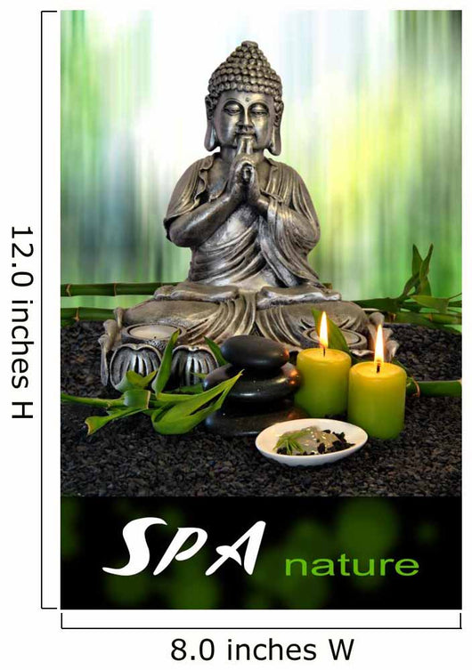 Buddha with Massage Stones Wall Decal