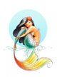 fairy-tale mermaid Wall Decal