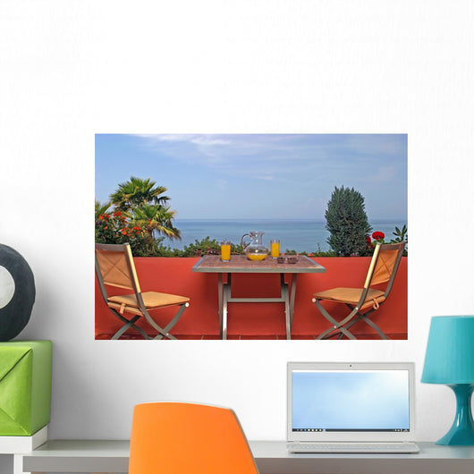 Sea and Blue Sky Wall Mural