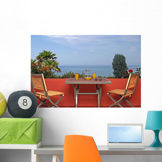 Sea and Blue Sky Wall Mural