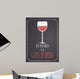 Chalkboard Red Wine Design