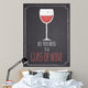 Chalkboard Red Wine Design
