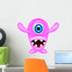 Scary Pink Monster Wall Decal