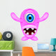 Scary Pink Monster Wall Decal
