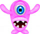 Scary Pink Monster Wall Decal
