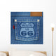 BACKGROUND Jeans_Poche_Road 66 Wall Mural