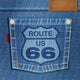BACKGROUND Jeans_Poche_Road 66 Wall Mural