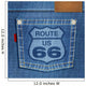 BACKGROUND Jeans_Poche_Road 66 Wall Mural