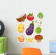 Cute Smiling Veggies Wall Decal