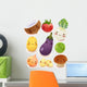 Cute Smiling Veggies Wall Decal