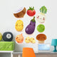 Cute Smiling Veggies Wall Decal