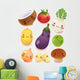 Cute Smiling Veggies Wall Decal