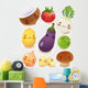 Cute Smiling Veggies Wall Decal