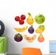 Cute Smiling Fruit Wall Decal
