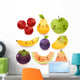Cute Smiling Fruit Wall Decal