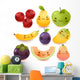 Cute Smiling Fruit Wall Decal