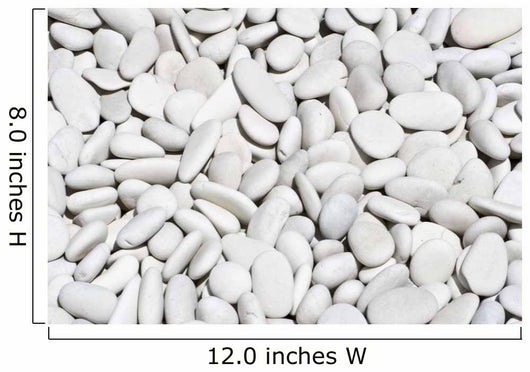 Small White River Stone Background Wall Mural