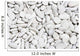 Small White River Stone Background Wall Mural