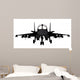 Fighter-bomber Aircraft Vector Silhouette