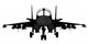 Fighter-bomber Aircraft Vector Silhouette