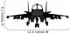 Fighter-bomber Aircraft Vector Silhouette