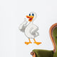 Cute duck cartoon with thumb up Wall Decal
