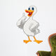 Cute duck cartoon with thumb up Wall Decal