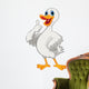 Cute duck cartoon with thumb up Wall Decal