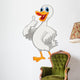 Cute duck cartoon with thumb up Wall Decal