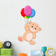 Cute Bear with Balloon Wall Decal