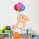 Cute Bear with Balloon Wall Decal