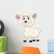 Cute Sheep Cartoon Wall Decal