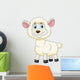 Cute Sheep Cartoon Wall Decal
