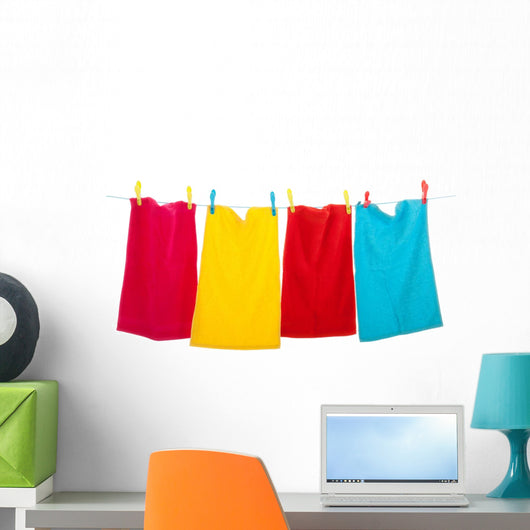 Clothes Line with Laundry