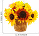 sunflowers in basket Wall Decal