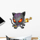 Cute Kitten Warrior Ninja Wall Decal