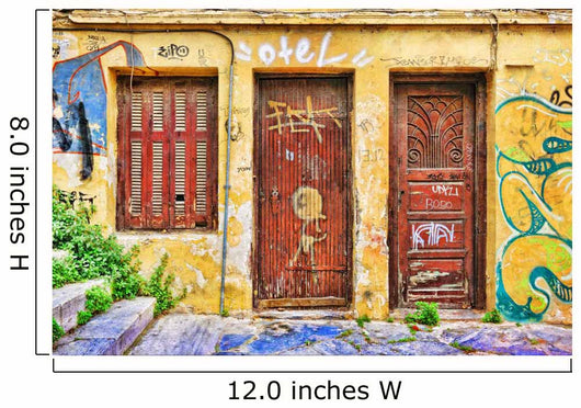 Facade Abandoned House Plaka