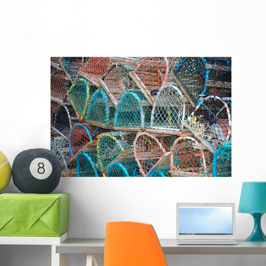 Lobster Pots Wall Mural