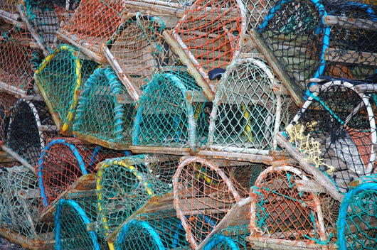 Lobster Pots Wall Mural